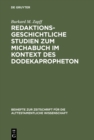 Image for Redaktionsgeschichtliche Studien zum Michabuch im Kontext des Dodekapropheton