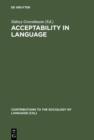Image for Acceptability in Language