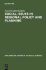 Image for Social Issues in Regional Policy and Planning : 27