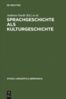 Image for Sprachgeschichte als Kulturgeschichte : 54