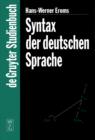 Image for Syntax der deutschen Sprache
