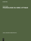 Image for Phonologie du grec attique