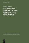 Image for Studies on Semantics in Generative Grammar : 107