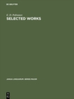 Image for Selected Works: Articles on General Linguistics