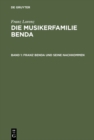 Image for Franz Benda und seine Nachkommen : Band 1.