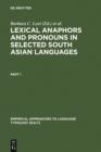Image for Lexical anaphors and pronouns in selected South Asian languages: a principled typology