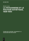 Image for La paysannerie et le pouvoir sovietique, 1928-1930