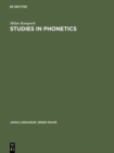 Image for Studies in Phonetics
