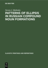 Image for Patterns of Ellipsis in Russian Compound Noun Formations
