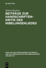 Image for Beitrage zur Handschriftenkritik des Nibelungenliedes