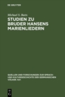 Image for Studien zu Bruder Hansens Marienliedern : 14