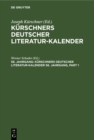 Image for Kurschners Deutscher Literatur-Kalender. 56. Jahrgang