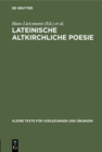 Image for Lateinische altkirchliche Poesie