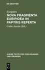 Image for Nova fragmenta Euripidea in papyris reperta