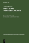 Image for Der Altdeutsche Vers
