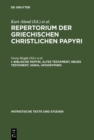 Image for Biblische Papyri, Altes Testament, Neues Testament, Varia, Apokryphen