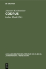 Image for Codrus: Ein neulateinisches Drama aus dem Jahre 1485