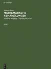 Image for Helmut Hasse: Mathematische Abhandlungen. 1 : 1.