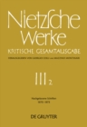 Image for Nachgelassene Schriften 1870 - 1873