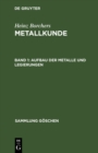 Image for Aufbau der Metalle und Legierungen