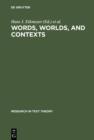 Image for Words, Worlds, and Contexts: New Approaches in Word Semantics
