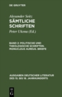 Image for Politische und theologische Schriften. Monucleus Aureus. Briefe