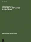 Image for Studies in Romance Languages : 25