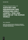 Image for Sprache und Literatur (Literatur der augusteischen Zeit: Allgemeines, einzelne Autoren, Fortsetzung)