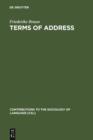 Image for Terms of Address: Problems of Patterns and Usage in Various Languages and Cultures
