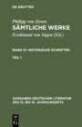 Image for Philipp von Zesen: Samtliche Werke. Bd 15: Historische Schriften. Bd 15/Tl 1 : 120