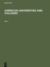 Image for American Universities and Colleges.