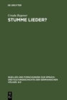 Image for Stumme Lieder?: Zur motiv- und gattungsgeschichtlichen Situierung von Johann Christian Gunthers Verliebten Gedichten : 94