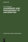 Image for Leadership and Management in Universities: Britain and Nigeria