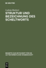 Image for Struktur und Bezeichnung des Scheltworts