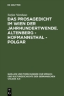Image for Das Prosagedicht im Wien der Jahrhundertwende. Altenberg - Hofmannsthal - Polgar : 85