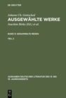 Image for Johann Ch. Gottsched: Ausgewahlte Werke. Bd 9: Gesammelte Reden. Bd 9/Tl 2