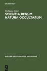 Image for Scientia rerum natura occultarum: Methodologische Studien zur Physik Pierre Gassendis