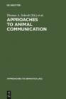 Image for Approaches to Animal Communication