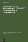 Image for Toward a Typology of European Languages