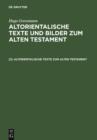 Image for Altorientalische Texte zum Alten Testament