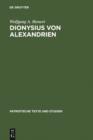 Image for Dionysius von Alexandrien: Zur Frage des Origenismus im dritten Jahrhundert