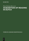 Image for Acquisition of Reading in Dutch