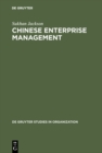 Image for Chinese Enterprise Management: Reforms in Economic Perspective