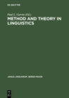 Image for Method and Theory in Linguistics