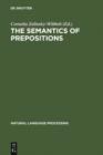 Image for The Semantics of Prepositions: From Mental Processing to Natural Language Processing