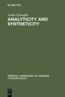 Image for Analyticity and Syntheticity: A Diachronic Perspective with Special Reference to Romance Languages