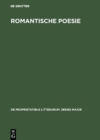 Image for Romantische Poesie: Begriff und Bedeutung bei Friedrich Schlegel