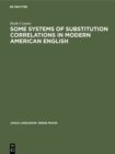 Image for Some Systems of Substitution Correlations in Modern American English