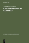 Image for Craftmanship in Context: The Development of Ben Jonson&#39;s Poetry