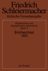 Image for Briefwechsel 1800: (Briefe 850-1004)